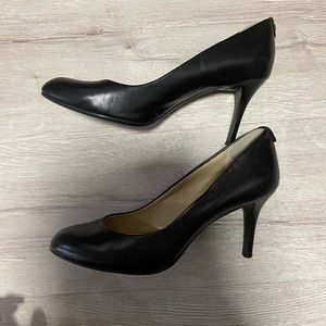 Michael Michael Kors Black Leather Heels